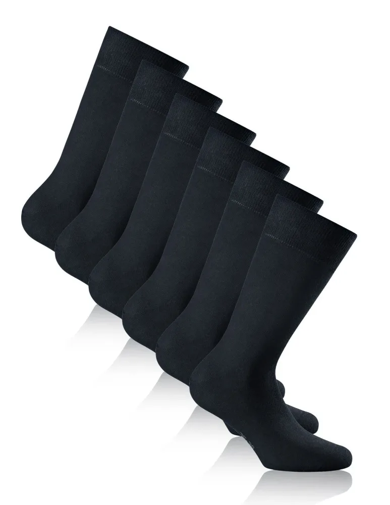 Rohner basic® Cotton ll 3er Pack Blau 39 - 42