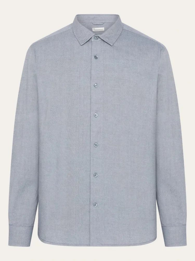 Knowledge cotton apparel Light Twill Shirt-M M