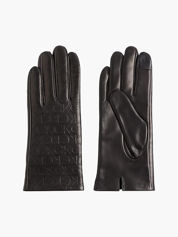 Calvin Klein - Re-lock Debossed-sm, für Damen, Schwarz, Größe S/M