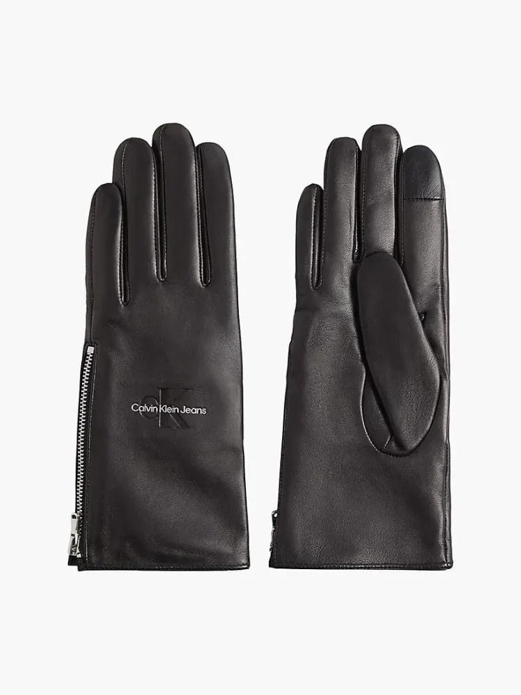Calvin klein LEATHER GLOVES-SM SM
