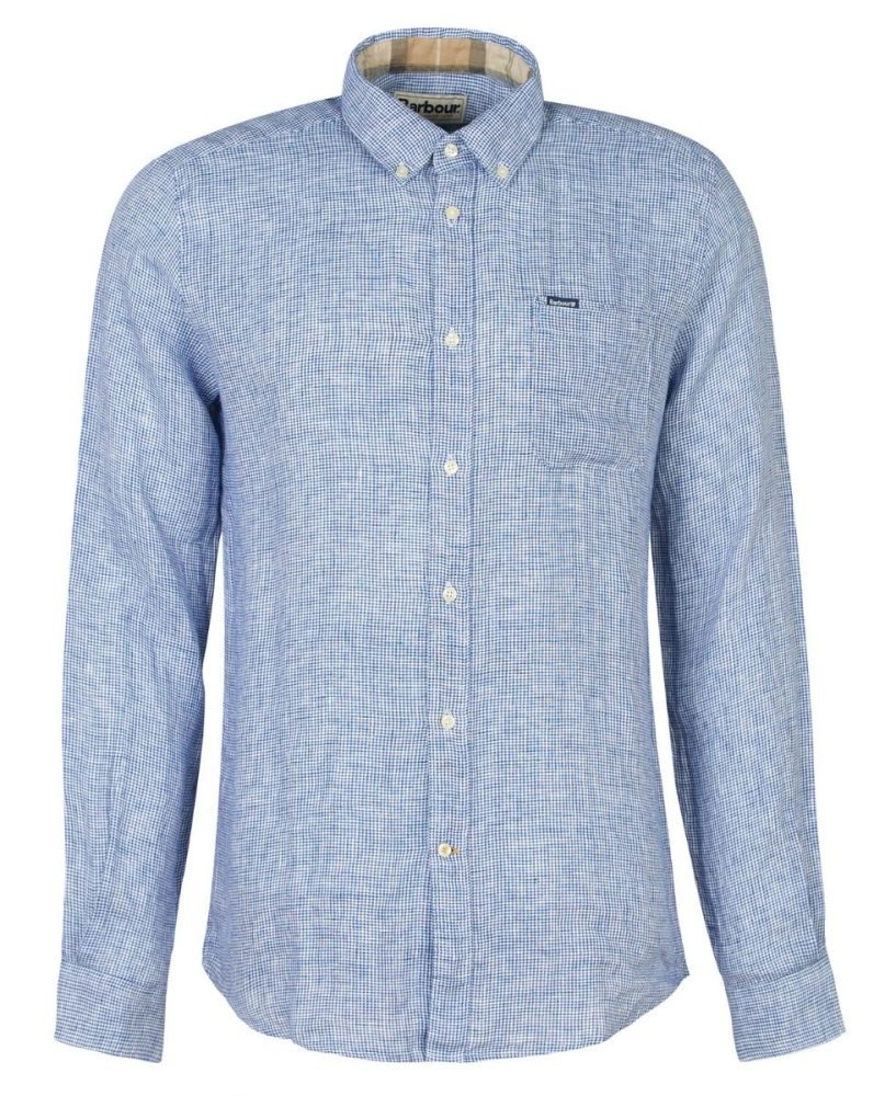 Barbour Linton Tailored Linen Shirt-XL XL