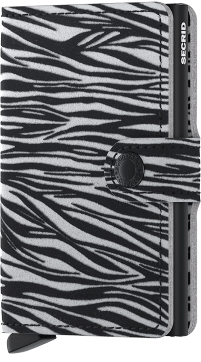 Secrid MINIWALLET ZEBRA LIGHT GREY-0 Einmalige Grösse