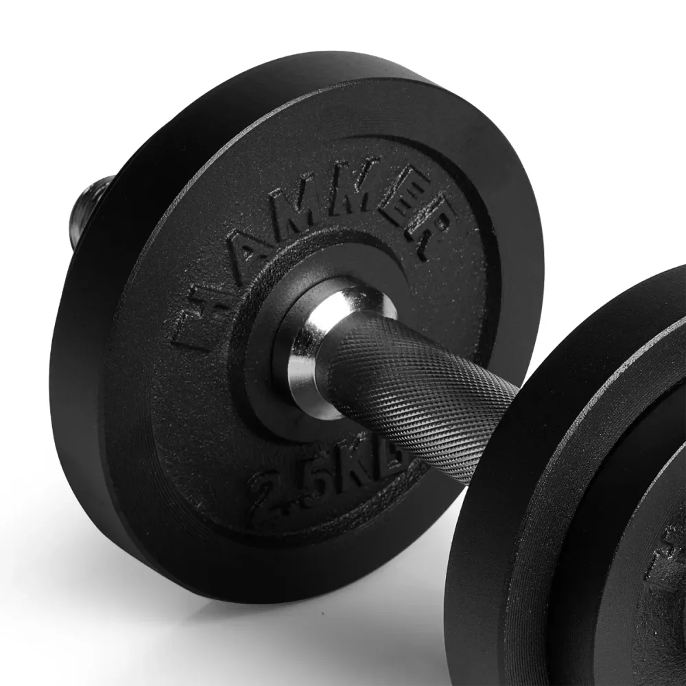HAMMER Hanteln und Gewichte Kurzhantel-Set 30 mm 10 kg