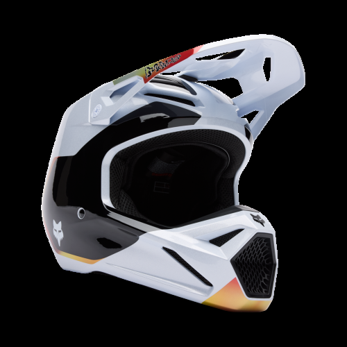 Fox Racing V1 Hello Future Helm - weiss