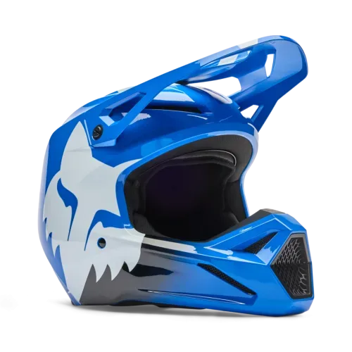 Fox Racing V1 Shield Helm BLAU