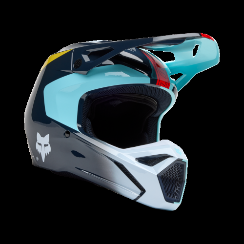 Fox Racing Yth V1 Elevated Helm - blau