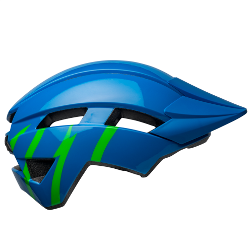 Bell Velohelm Kinder Sidetrack II YC MIPS - Gloss Blue/Green Strike