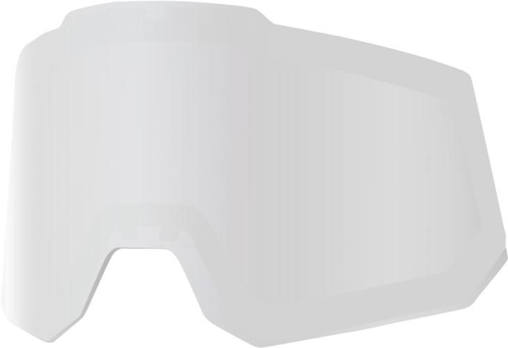 100% Snowcraft Replacement Lens - Hiper Dual Pane Mirror Silver Lens