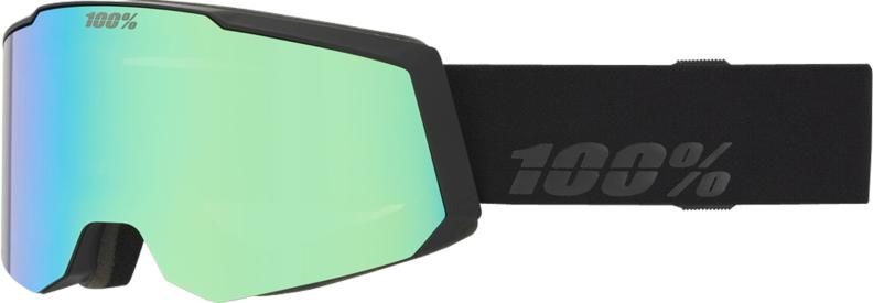 100% SNOWCRAFT S HiPER Goggle Black/Green - Mirror Green Lens