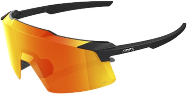 100% Aerocraft - Soft Tact Black - HiPER Red Multilayer Mirr