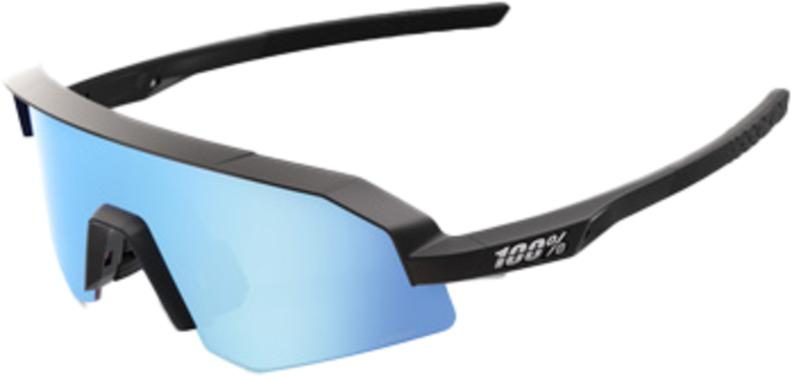 100% SLENDALE XS - Matte Black - HiPER Blue Multilayer Mirro