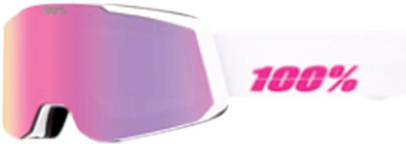 100% SNOWCRAFT S HiPER Goggle Essential White/Pink - Mirror