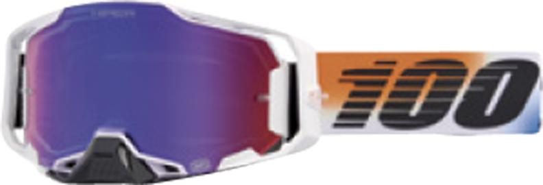 100% Goggle ARMEGA HIPER United - Mirror Red/Blue Lens