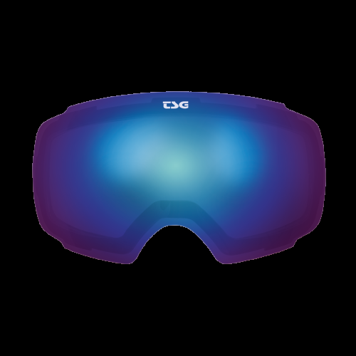 TSG Ersatzlinse Goggle Two - blue chrome