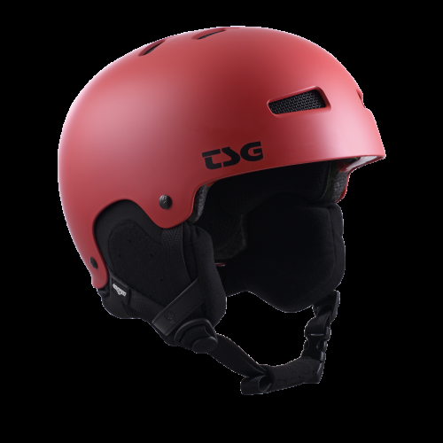 TSG Skihelm Gravity Solid Color - satin pale red