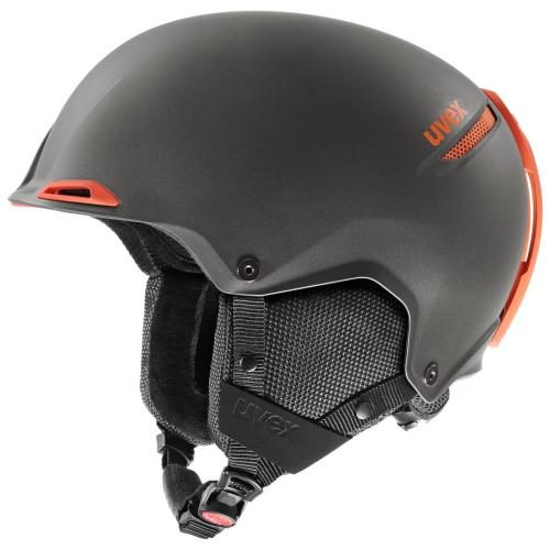 Einzelstück - Uvex JAKK+ IAS Skihelm - dark slate - orange - Grösse 52-55