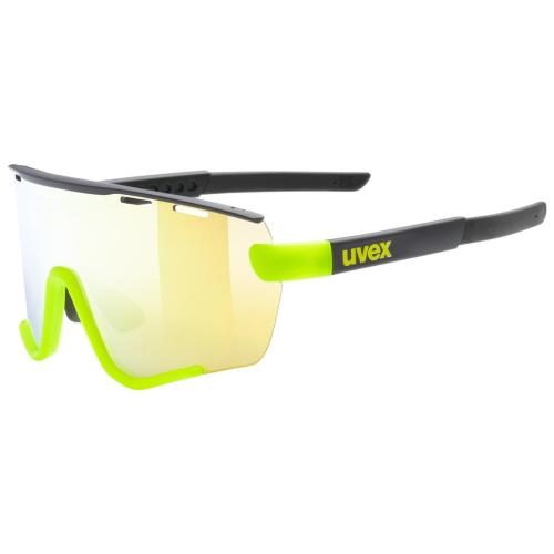 Uvex Sportstyle 236 Sportbrille Set - Black Yellow Mat Mirror Yellow, Clear