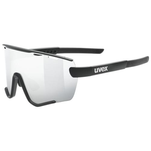 Uvex Sportstyle 236 Sportbrille Set - Black Matt Mirror Silver, Clear