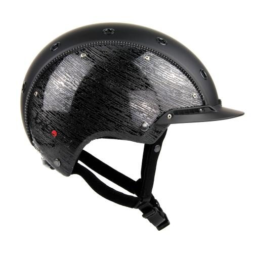 Einzelstück Casco Champ 3 Brush Reithelm - Schwarz Glanz