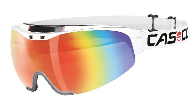 Einzelstück Casco Skibrille Spirit Carbonic - Weiss, Rainbow