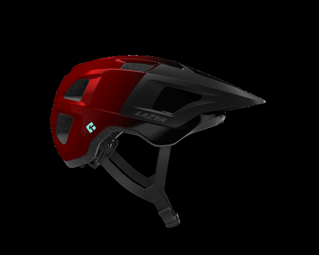 LAZER Unisex MTB Finch KinetiCore Helm - metallic red