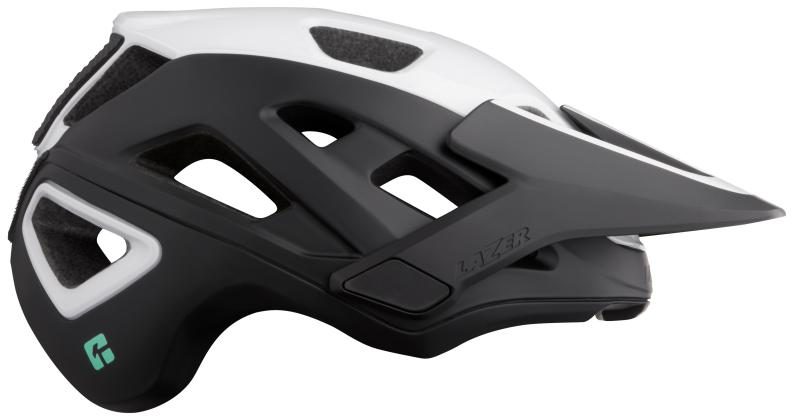 LAZER Unisex MTB Jackal KinetiCore Helm - matte white black