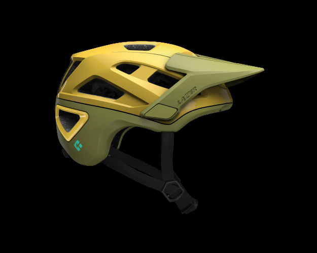 LAZER Unisex MTB Jackal KinetiCore Helm - gold green