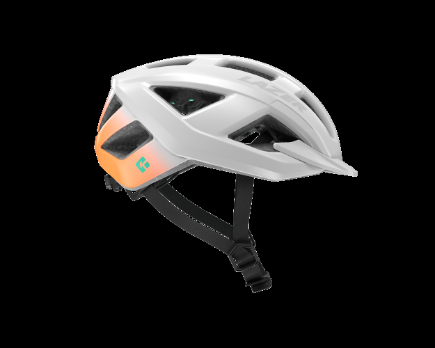 LAZER Unisex Sport Cerro KinetiCore Helm - white flash orange