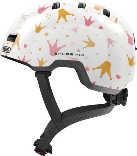 Abus Velohelm Skurb Kid - White Crowns