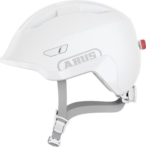 Abus Kinder Velohelm Smiley 3.0 ACE LED - pure white