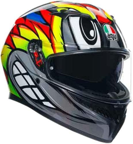 AGV K-3 Multi Birdy 2.0 Integralhelm - grau-gelb-rot