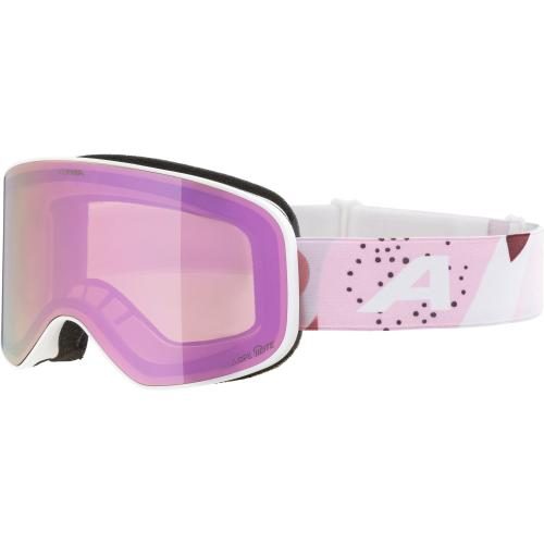 Alpina Slope Q-Lite Skibrille - white-rose matt, rose s2