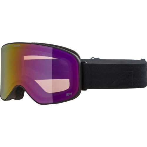Alpina Slope Q-Lite Skibrille - black matt, red s2