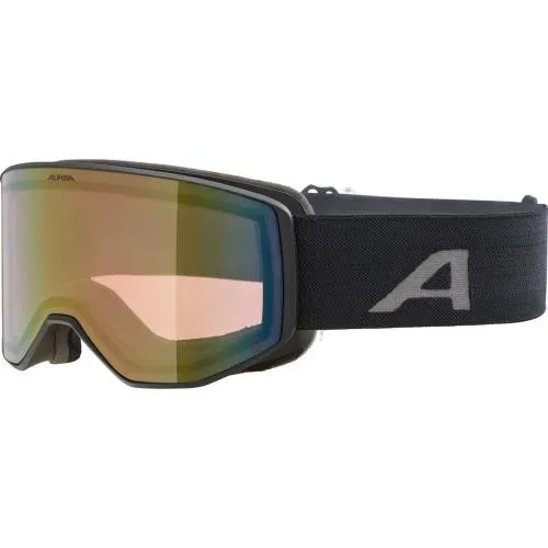 ALPINA Venet Q Skibrille Schwarz, Herren, Größe: ONE SIZE