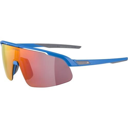 Alpina Turbo Pro Youth Kinder Sonnenbrille - blue matt, red mirror cat.3