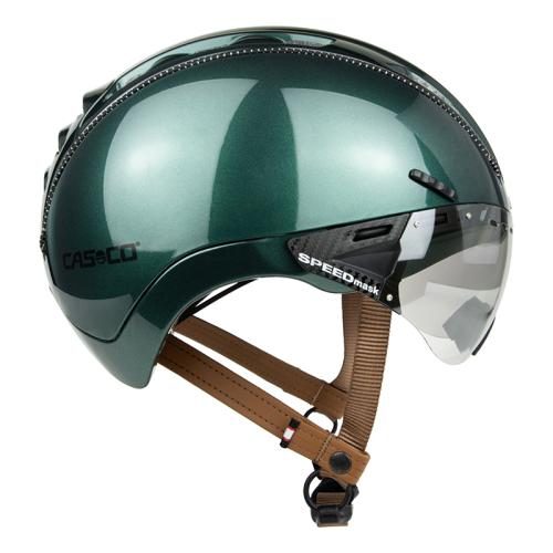 Casco ROADSTER Plus Velohelm - dunkelgrün, braun