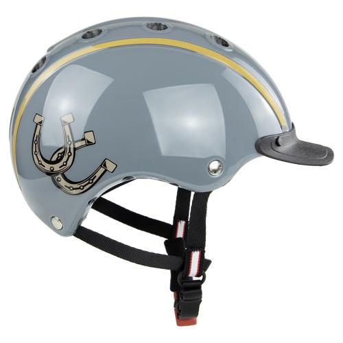 Casco Nori Kinder Reithelm - grau Glückspferd