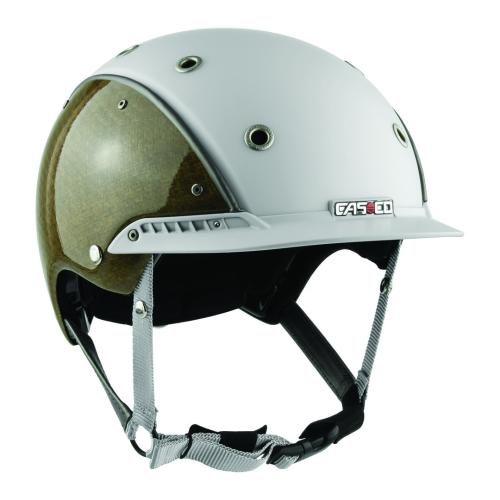 Casco Champ 3 Flachsfaser Reithelm - Weissgrau