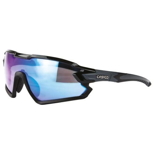 Einzelstück Casco Sportbrille SX-34 Carbonic - schwarz-blauspiegel