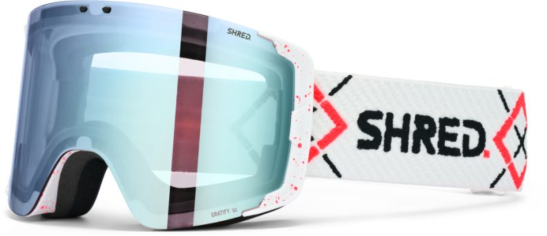 SHRED. GRATIFY SNOW GOGGLES - bigshow white/rust - CBL 2.0 ice mirror