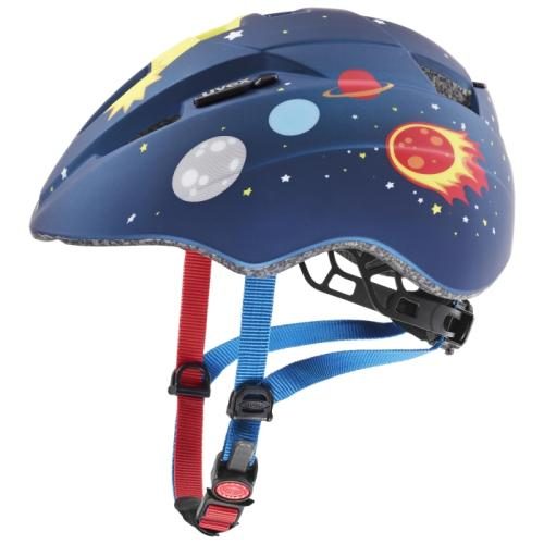 Uvex Velohelm Kinder Kid 2 CC - Dark Blue Rocket Mat