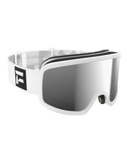 Flaxta Skibrille Solid - white