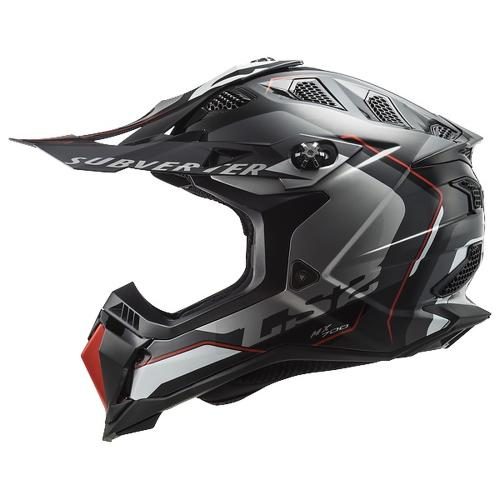 LS2 MX700 Subverter Evo 2 Arched Helmet - silver titanium