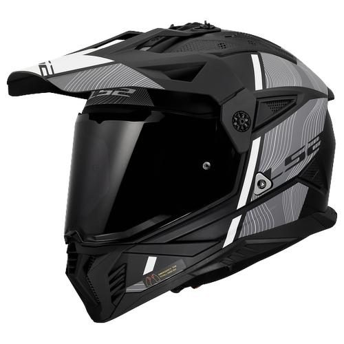 LS2 MX702 Pioneer 2 Hill Helmet - matt black