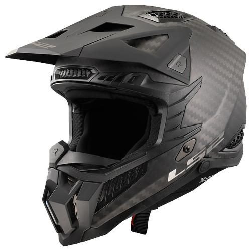 LS2 MX703 C X-Force Solid Helmet - matt carbon