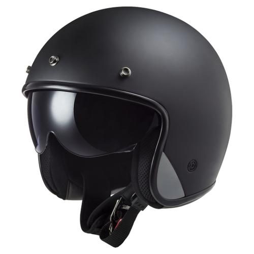 LS2 OF601 Bob Solid Helmet - matt black