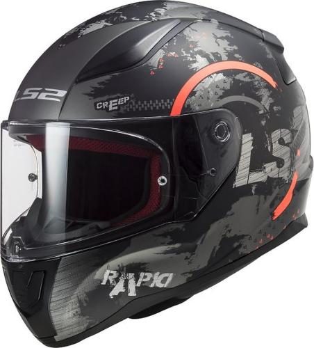LS2 FF353 Rapid Circle Helmet - m.titan fl.orange