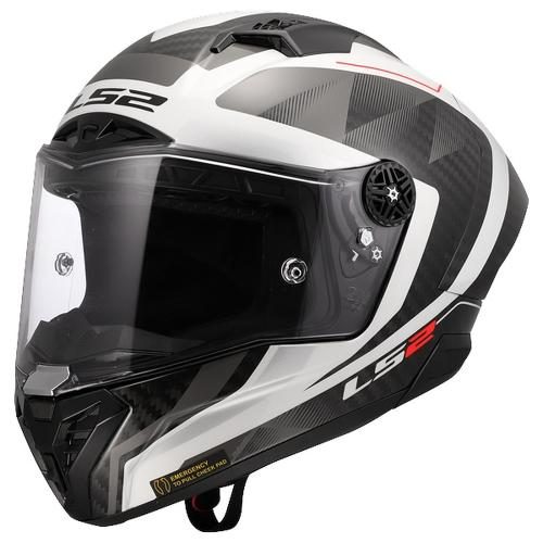 LS2 FF805 Thunder GP Aero Raute Helmet - white grey