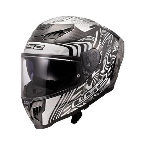 LS2 FF807 Dragon Enthum Helmet - gloss silver