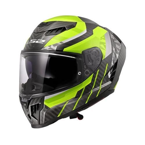 LS2 FF807 Dragon Trax Helmet - fluo yellow